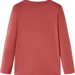 Kindershirt met lange mouwen 104 roodbruin