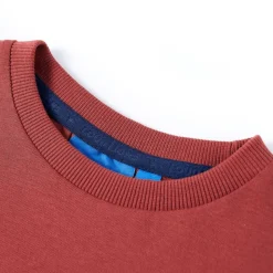 Kindershirt met lange mouwen 104 roodbruin
