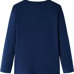 Kindershirt met lange mouwen 104 marineblauw
