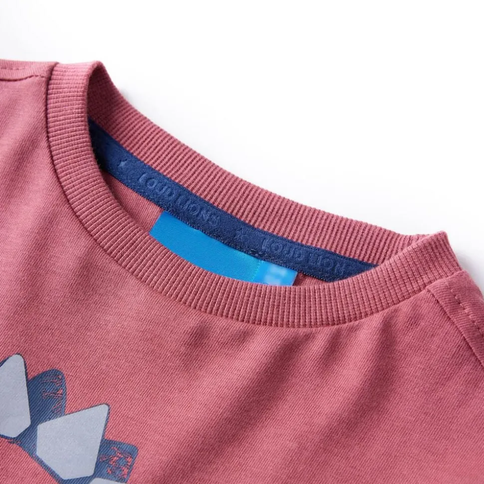 Kindershirt met lange mouwen 104 donkerrood