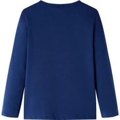 Kindershirt met lange mouwen 116 marineblauw