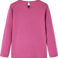 Kindershirt met lange mouwen 92 frambooskleurig