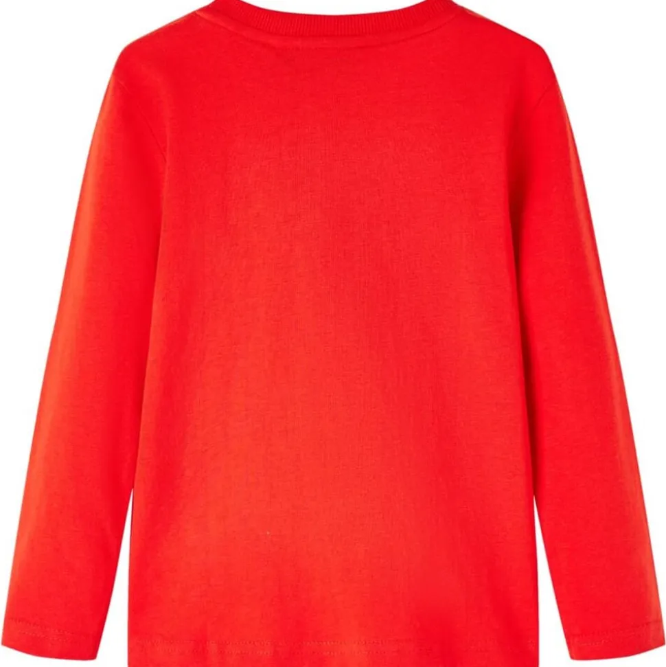 Kindershirt met lange mouwen 104 rood