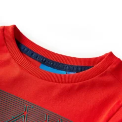 Kindershirt met lange mouwen 104 rood