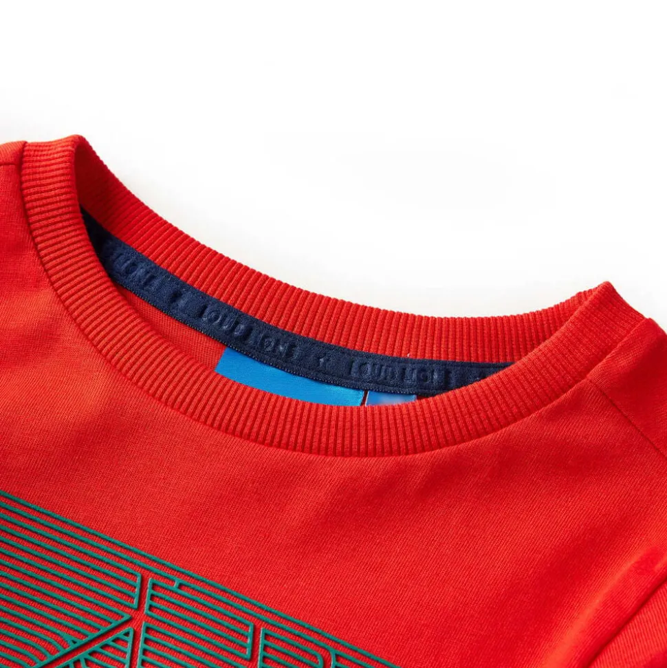 Kindershirt met lange mouwen 104 rood