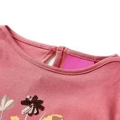 Kindershirt met lange mouwen 92 oudroze