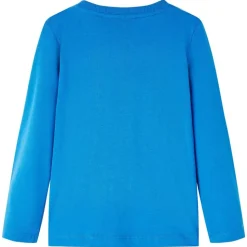 Kindershirt met lange mouwen 116 kobaltblauw
