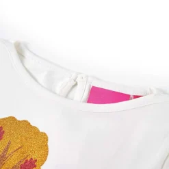 Kindershirt met lange mouwen 116 ecru