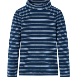 Kindershirt met lange mouwen 128 marineblauw