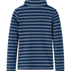 Kindershirt met lange mouwen 128 marineblauw