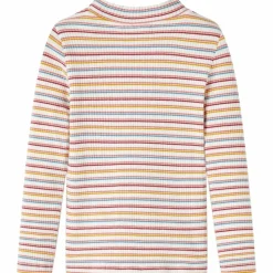 Kindershirt met lange mouwen 92 gestreept ecru