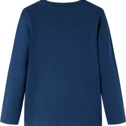 Kindershirt met lange mouwen 92 marineblauw