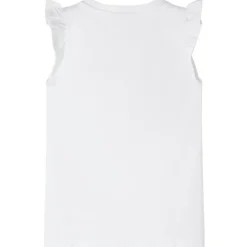 Kindershirt met mouwen met ruches 104 wit