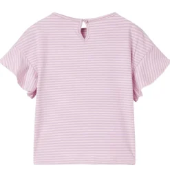 Kindershirt met mouwen met ruches 104 lila