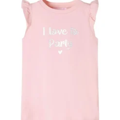 Kindershirt met ruches aan de mouwen 104 lichtroze