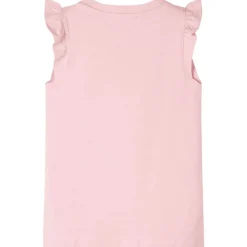 Kindershirt met ruches aan de mouwen 104 lichtroze
