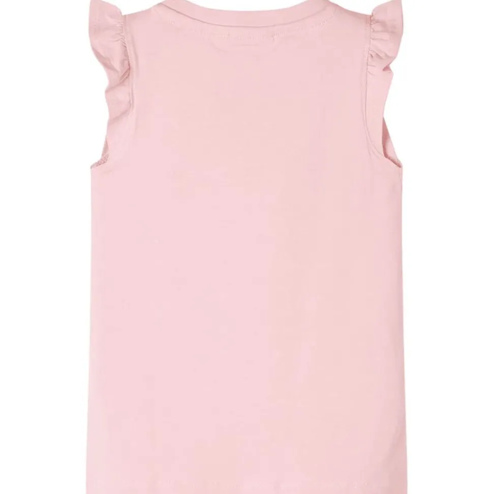 Kindershirt met ruches aan de mouwen 104 lichtroze