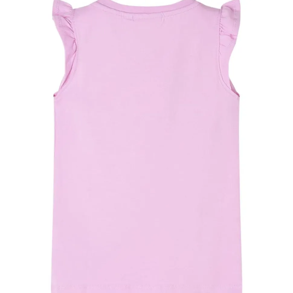Kindershirt met ruches aan de mouwen 104 lila