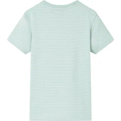 Kindershirt met strepen 104 lichtmint