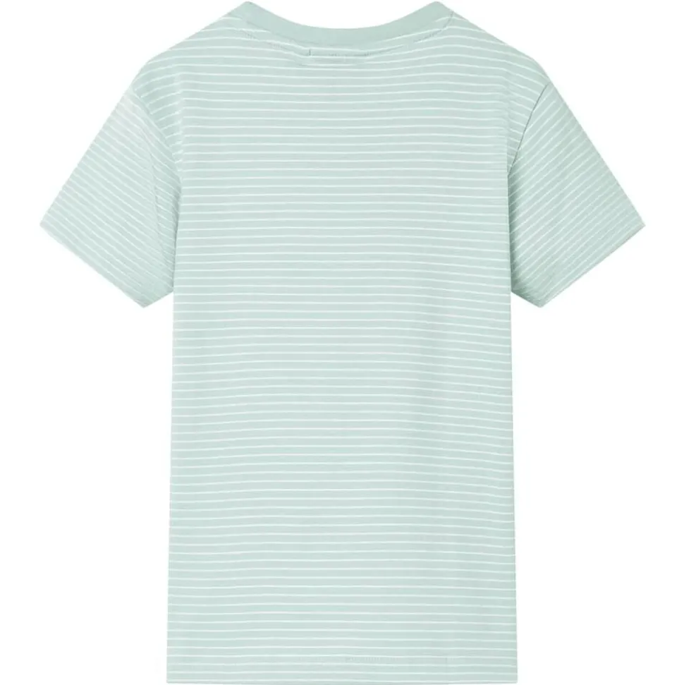Kindershirt met strepen 104 lichtmint