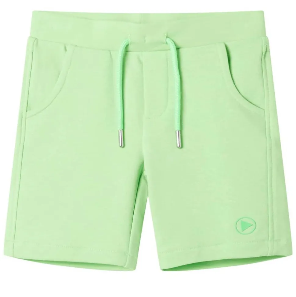 Kindershort 128 fluorescerend groen