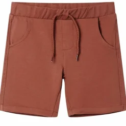 Kindershort met trekkoord 92 bruin