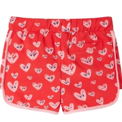 Kindershort met trekkoord 116 rood