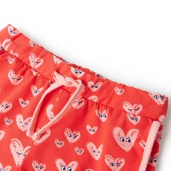 Kindershort met trekkoord 116 rood