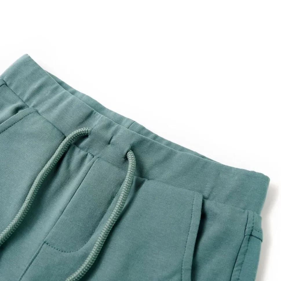 Kindershort met trekkoord 92 oudpetrol