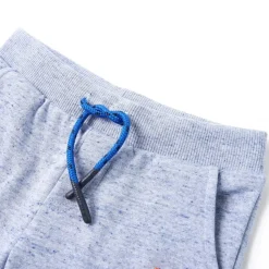 Kindershorts met trekkoord 116 gemêleerd blauw