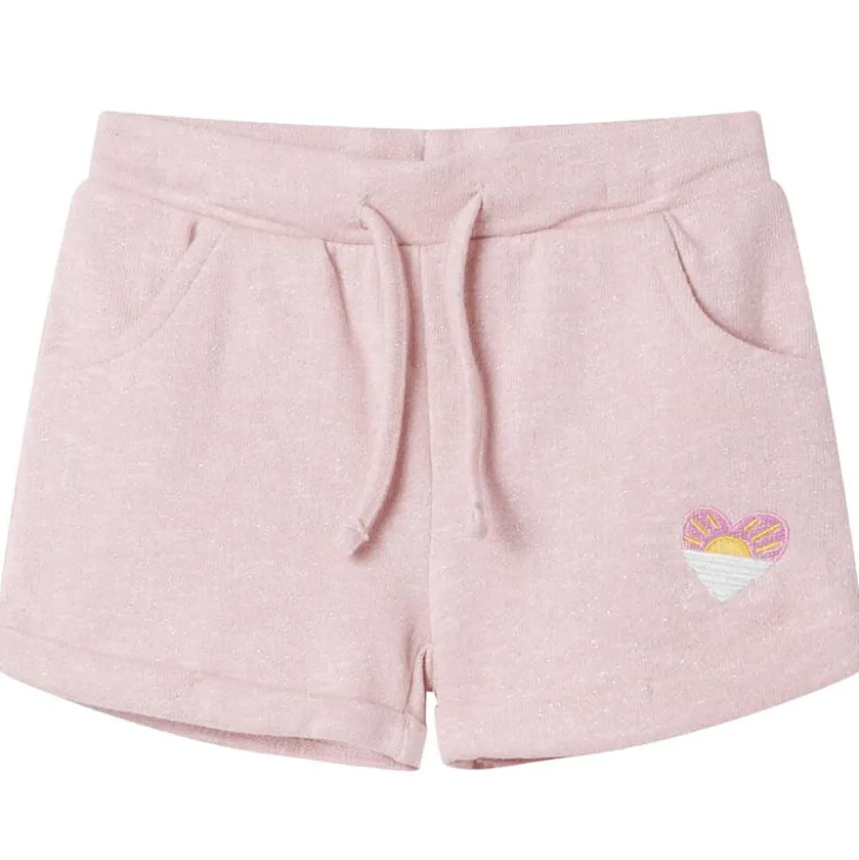 Kindershorts met trekkoord 116 gemengd lichtroze