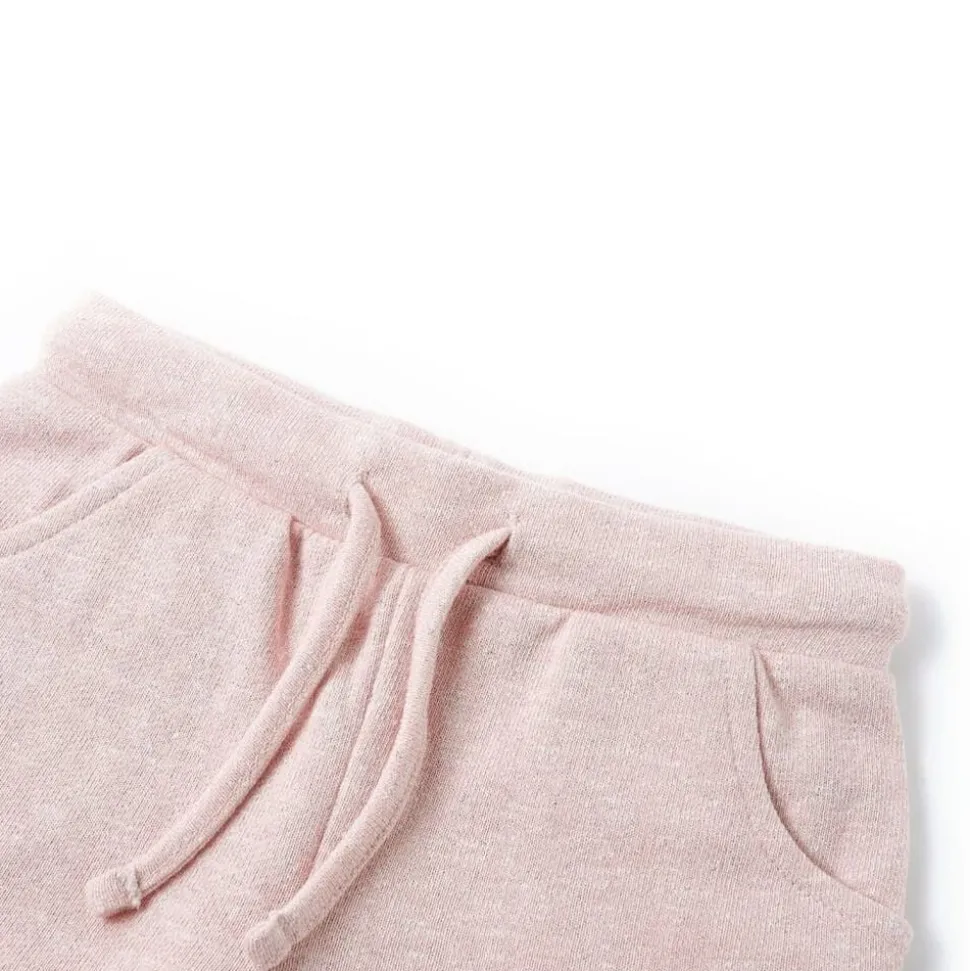 Kindershorts met trekkoord 116 gemengd lichtroze