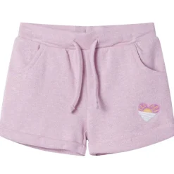 Kindershorts met trekkoord 116 gemengd lila