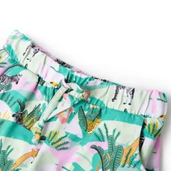 Kindershorts met trekkoord 92 lichtmintkleurig