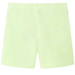 Kindershorts met trekkoord 140 neongeel