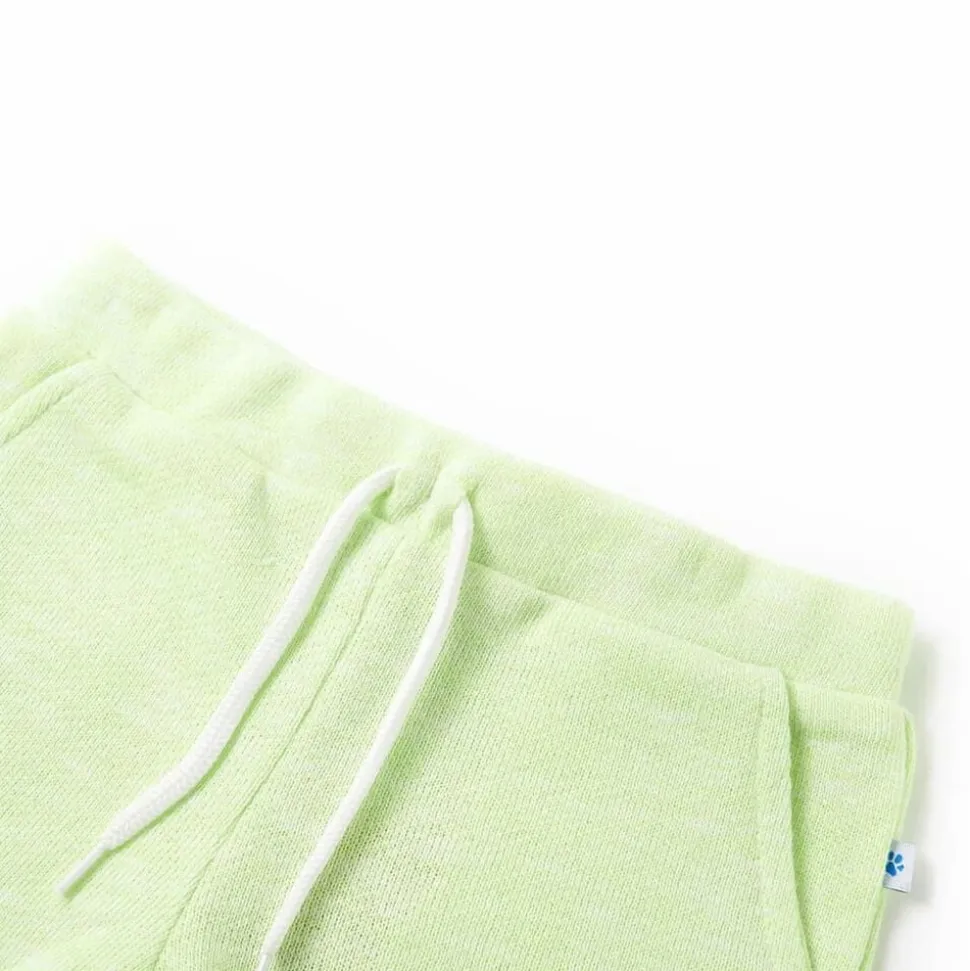 Kindershorts met trekkoord 140 neongeel
