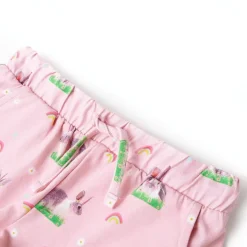 Kindershorts met trekkoord 128 lichtroze