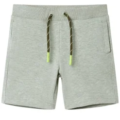 Kindershorts met trekkoord 92 gemêleerd lichtkakikleurig