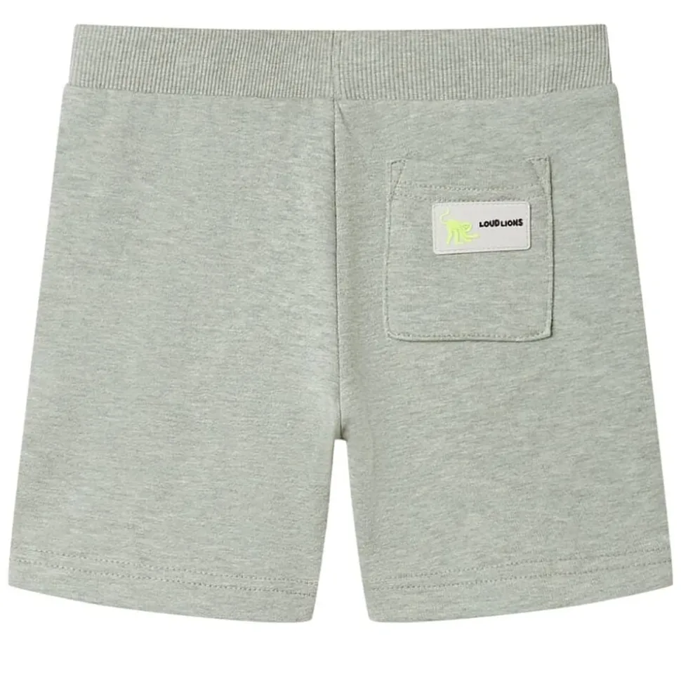 Kindershorts met trekkoord 92 gemêleerd lichtkakikleurig