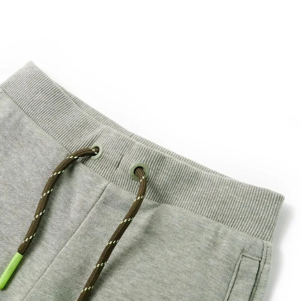 Kindershorts met trekkoord 92 gemêleerd lichtkakikleurig