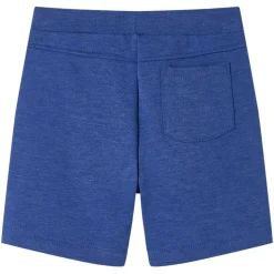 Kindershorts met trekkoord 116 gemêleerd blauw