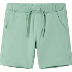Kindershorts met trekkoord 92 lichtkaki
