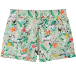 Kindershorts met trekkoord 116 lichtkaki