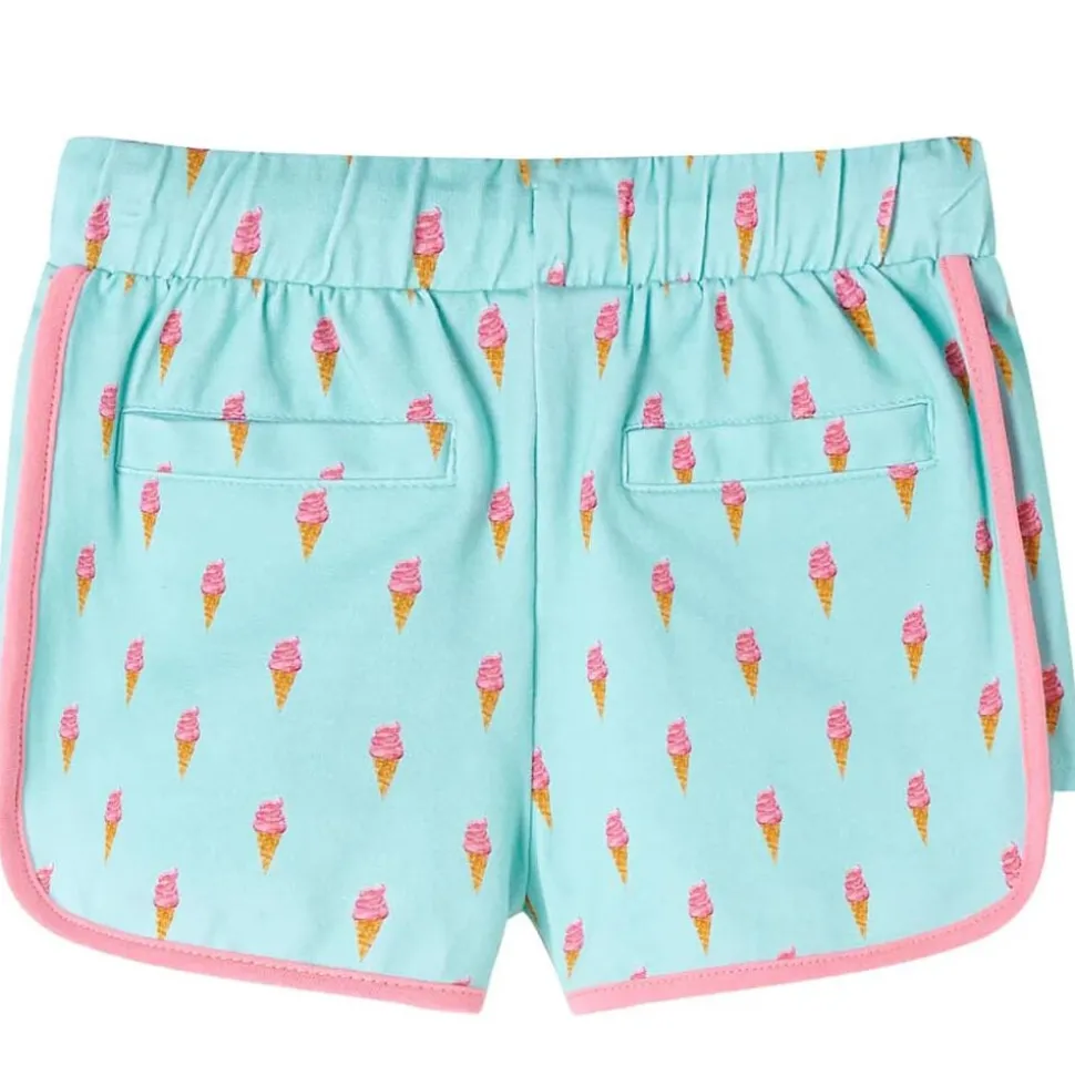 Kindershorts met trekkoord 104 lichtmintkleurig