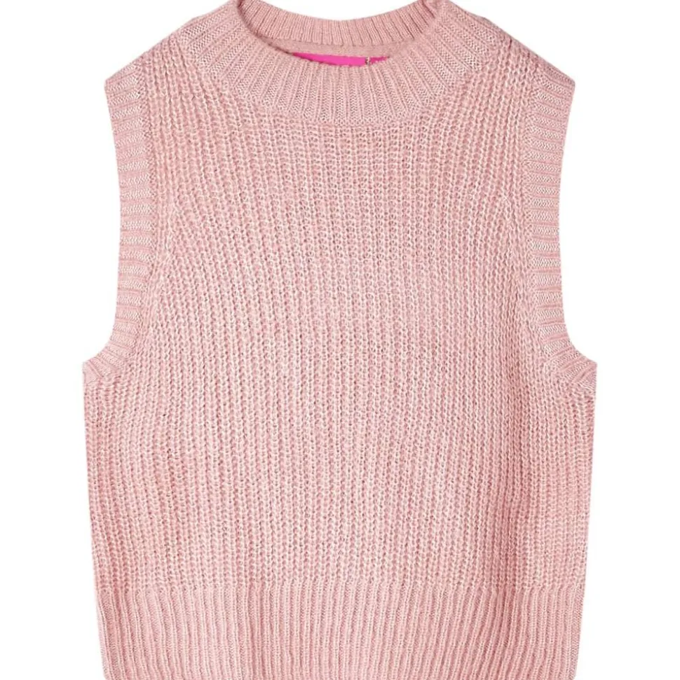 Kinderspencer gebreid 92 lichtroze