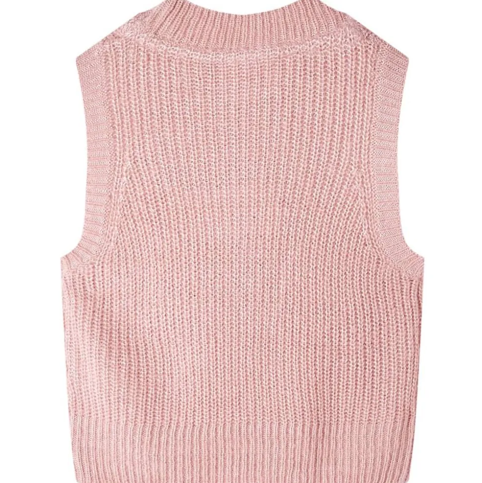 Kinderspencer gebreid 92 lichtroze