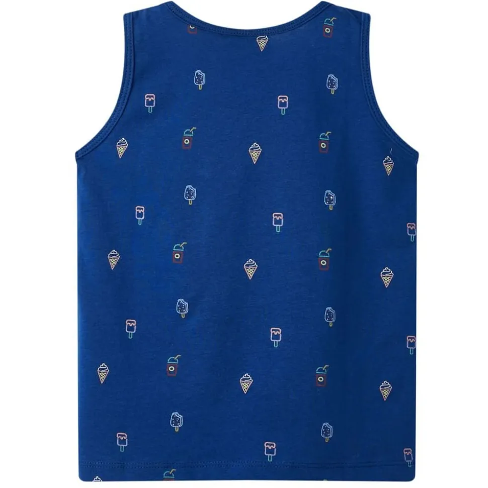 Kindertopje 128 donkerblauw