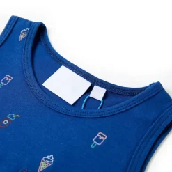 Kindertopje 128 donkerblauw