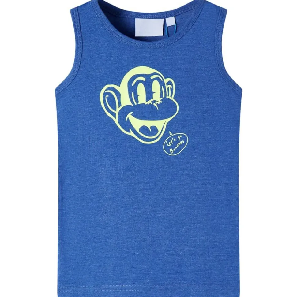 Kindertopje 92 gemêleerd blauw