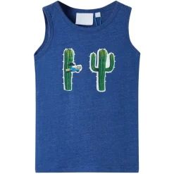 Kindertopje 104 gemêleerd donkerblauw